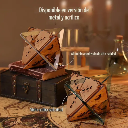 Vista 5 de Caja de rompecabezas antigravedad PUZZLE POTATO - Rompecabezas 3D para cerebro para adultos - Cofre del tesoro de madera - Caja de rompecabezas