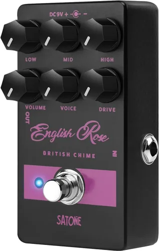 Vista 10 de Satone Pedal de guitarra retardada, Spritwalker Pedal de efecto de guitarra eléctrica Delay DC 9V Mini Pedal de retardo analógico True Bypass