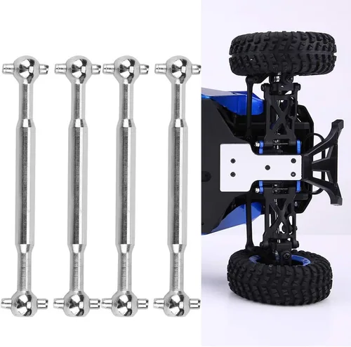 Vista 4 de Eje de transmisión RC, 4 ejes de rueda duraderos para camiones modelo a escala 1/18, mejora del rendimiento del coche RC de carreras