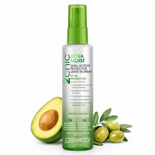 Vista 13 de GIOVANNI 2chic Elixir acondicionador y peinado ultra reparador sin enjuague Reparación (mora + aceite de coco)