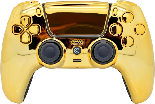 Vista 8 de Custom Wireless Controller Compatible with PS5 - Multiple Designs Available (Abstract Fusion)