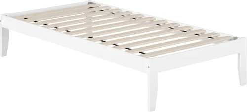 Vista 7 de AFI Colorado - Cama de plataforma tamaño individual XL con estación de carga, color gris