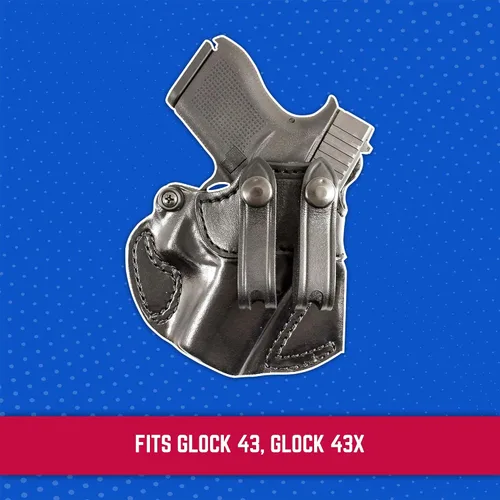 Vista 3 de DeSantis 028BA8BZ0 Cozy Partner IWB Glock 43 Holster, color negro