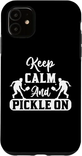Vista 6 de Funda para iPhone 11 Pro Max Pickleball Jugador Pickleball, Paddle Ball