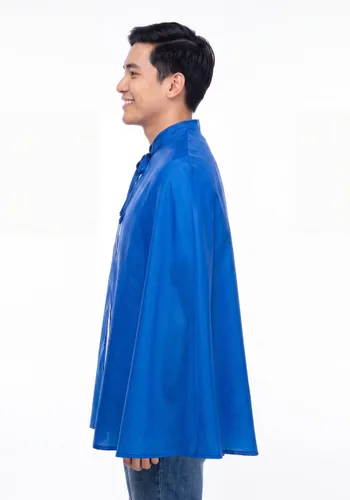Vista 3 de Capa de Disfraz de Superhéroe Azul para Adultos de 36 Pulgadas Multicolor
