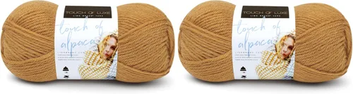 Vista 7 de Lion Brand Yarn Hilo Touch of Alpaca (1 madeja), color negro