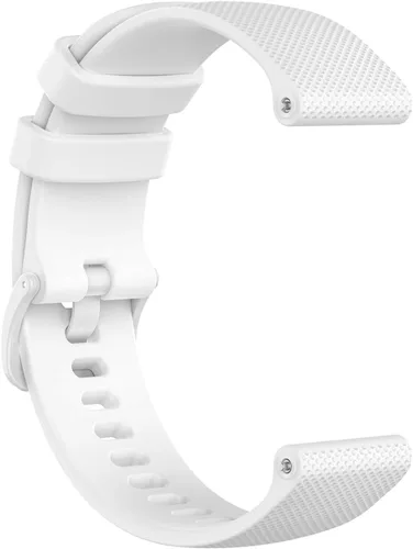 Vista 11 de Correa deportiva de repuesto de silicona compatible con Garmin Venu Sq 2 Music/Venu 2 Plus/Venu Sq Music, Vivomove 6 5 3 Music, Vivomove Luxe, Negro