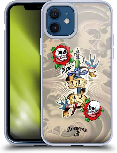 Vista 143 de Head Case Designs Funda de gel con licencia oficial de Alchemy Gothic 13 Dagger Illustration [protección de grado militar] compatible con Apple