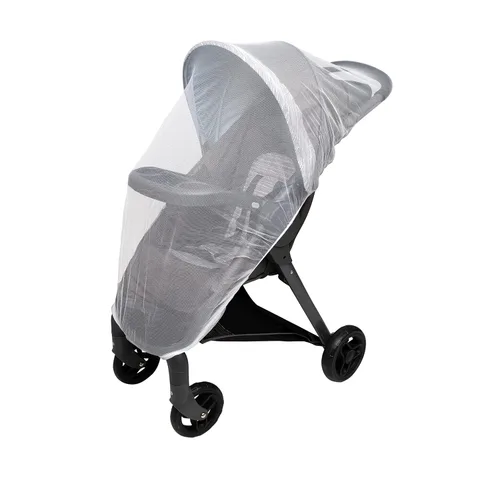 Vista 9 de Nuby Protector de lluvia para cochecito de correr, funda transparente para cochecito con bolsillo de almacenamiento, solo se adapta a la mayoría