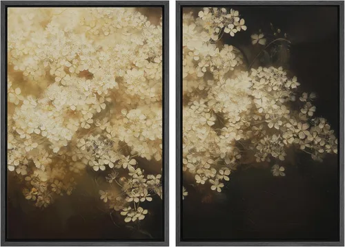 Vista 151 de MUDECOR Lienzo enmarcado para pared, bosque brumoso, reflejos, paisaje tranquilo, ilustraciones modernas, arte decorativo, bohemio, tranquilo/zen
