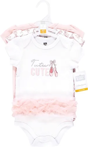 Vista 80 de Hudson Baby baby-girls Cotton Bodysuits 3-pack
