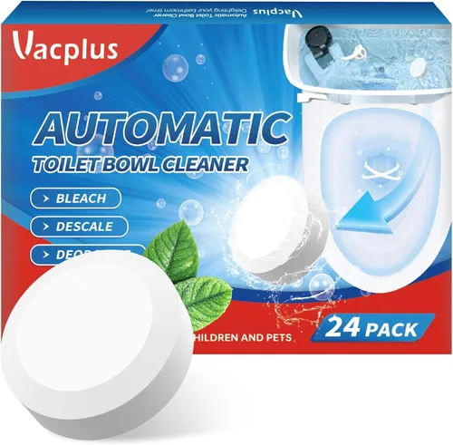 Vista 8 de Vacplus Limpiadores de inodoro – Paquete de 6, limpiador de inodoro doméstico, limpiadores automáticos de inodoro con blanqueador, limpiadores