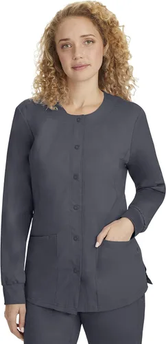 Vista 11 de Healing Hands Chaqueta médica con cierre de presión frontal para mujer Daisy 2-Way Stretch Uniform 5063 4 Pockets, 2-way Stretch Fabric, All-day
