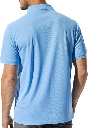 Vista 5 de MIER Polo Shirts for Men Short Sleeve Quick Dry Polyester Collared Shirts Casual Golf Shirts, Moisture-Wicking