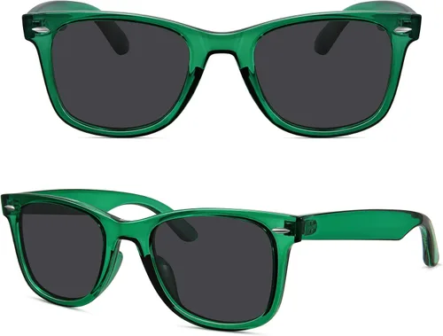 Vista 125 de MEETSUN Polarized Sunglasses for Women Men Classic Retro Square Frame Driving Sun Glasses UV Protection