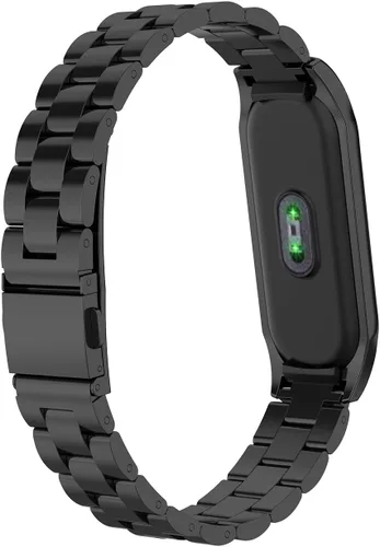 Vista 2 de Correa de repuesto de acero inoxidable para Xiaomi Mi Band 3 Fitness Tracker