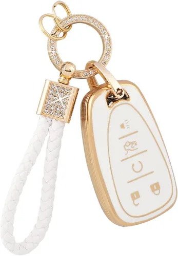 Vista 15 de PIFOOG Funda para llavero Mitsubishi, accesorios Outlander Lancer Mirage, carcasa protectora para llaves de coche, cubierta completa, llavero