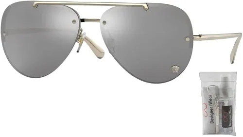 Vista 2 de Versace VE2231 Pilot Sunglasses for Women BUNDLE With Designer iWear Complimentary Eyewear Kit