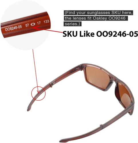 Vista 3 de Walleva - Lentes de repuesto para gafas de sol Oakley Sliver F, varias opciones disponibles