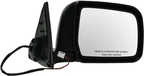 Vista 39 de TRQ Cubierta cromada del espejo manual del lado del pasajero, acabado liso para Volvo VNL 2004-2014