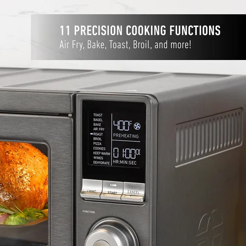Vista 4 de Calphalon® Performance - Horno de aire freidora de puerta francesa para encimera, horno tostador de convección 11-en-1