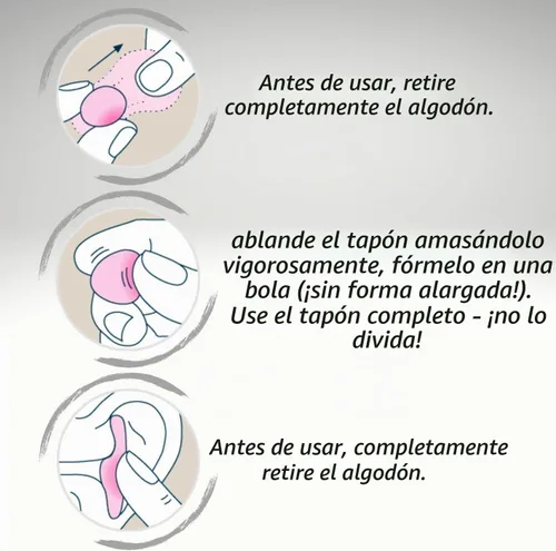 Vista 6 de Ohropax - Tapones reutilizables de cera y algodón (12 tapones en total), tapones para los oídos para dormir con cancelación de ruido, natación