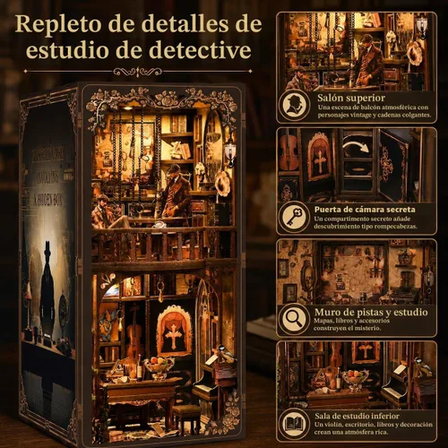 Vista 6 de NFEHGXAE - Kits de rincón de libro para adultos, kit de casa de muñecas