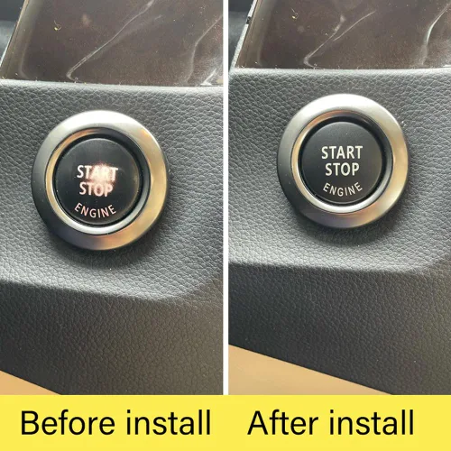 Vista 3 de Cubierta de repuesto para interruptor de arranque del motor de automóvil para BMW 1 3 5 Series X1 X3 X5 X6 Z4 E chasis E81 E87 E90 E91 E92 E93 E60