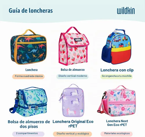 Vista 8 de Wildkin Lonchera para niños con aislamiento – Durable y reutilizable para la escuela y los viajes - Bailarina