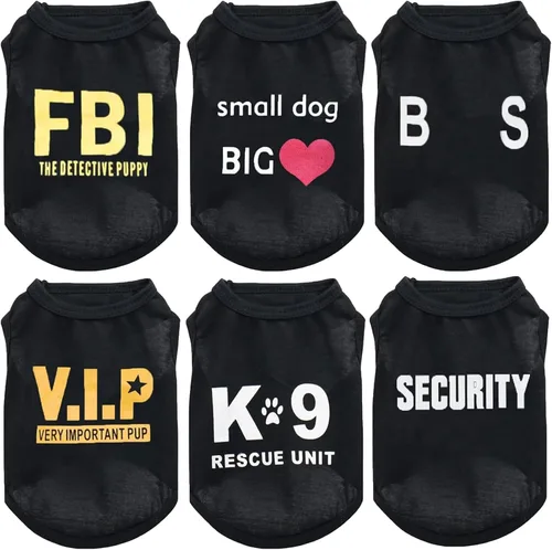 Vista 13 de Paquete de 2 ropa para perros pequeños, chicos y cachorros, camisa para Chihuahua, Yorkies, verano, mascota, perro, gato, transpirable, cómoda