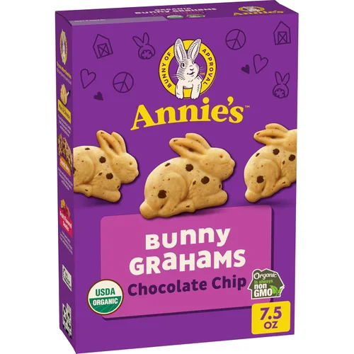 Vista 86 de Annie's Organic Chocolate Bunny Graham Snacks, 7.5 onzas