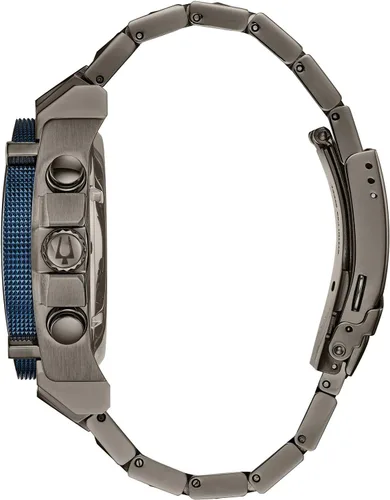 Vista 2 de Bulova Icon - Reloj cronógrafo de cuarzo de alta precisión para hombre, cristal mineral curvado