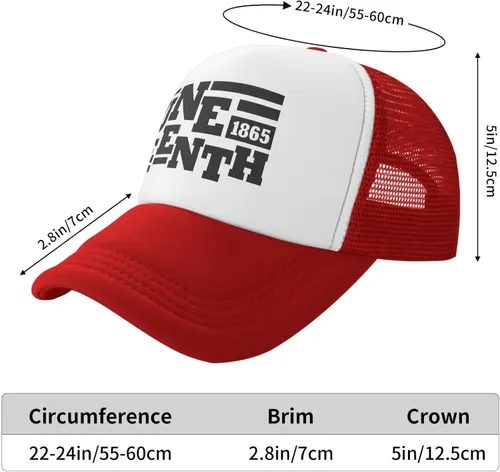 Vista 5 de 1865 Juneteenth Celebrate Freedom Day Melanin Ancestor Mesh Trucker Hat Funny Black History Snapback Trucker Hat