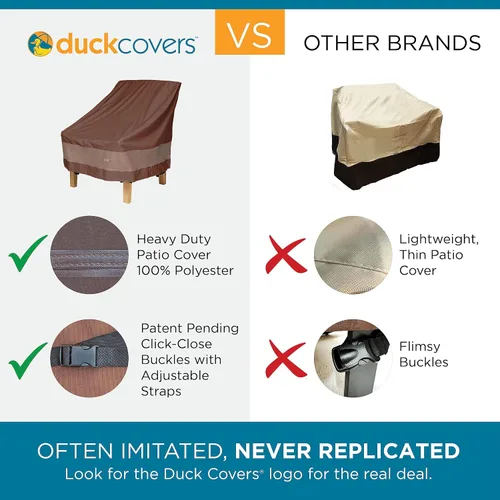 Vista 2 de Duck Covers Ultimate Funda impermeable para sofá de dos plazas de patio, 52 pulgadas