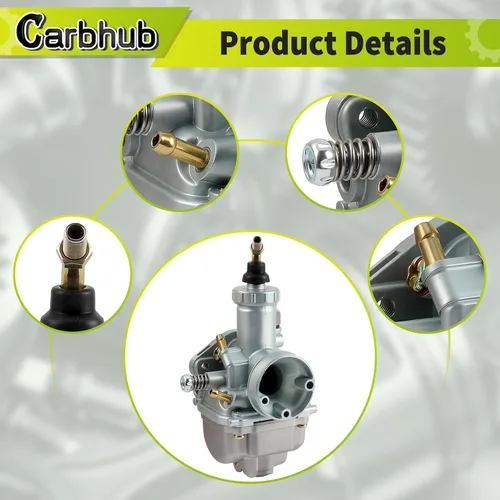 Vista 5 de Carbhub YFB250 Carburador para Yamaha Timberwolf 250 YFB250 YFB250FW Carb 1992 1993 1994 1995 1996 1997 1998 1999 2000, Carburador Yamaha Timberwolf