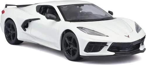 Vista 7 de Maisto Línea de montaje a escala 1:24 Chevrolet Corvette Stingray Coupe 2020, color blanco