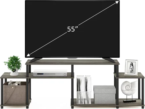 Vista 91 de Furinno 11191BK THE Centro de Entretenimiento Soporte para TV, Negro