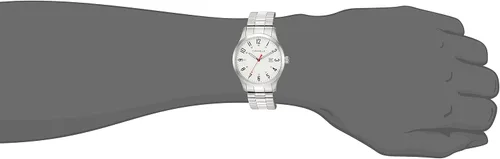 Vista 4 de Caravelle Traditional Quartz Mens Watch, Stainless Steel