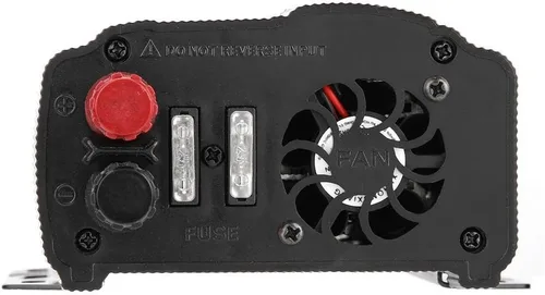 Vista 9 de Qiilu Inversor de corriente para automóvil de 1500 W, 12 V CC a 110 V CA, 1500 W, compatible con automóvil, negro, 1 paquete