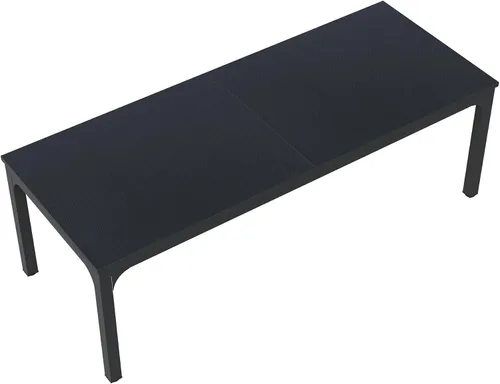 Vista 8 de Tribesigns Mesa de comedor negra para 6-8 personas, mesa rectangular grande de 78 pulgadas para comedor, 78.7 x 27.5 x 29.5 pulgadas (solo mesa)
