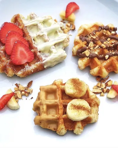 Vista 5 de Auténticos waffles belgas importados de azúcar de perlas (tradicionales, [2x] 3.53 onzas y [3x] 2.7 onzas de gofres)