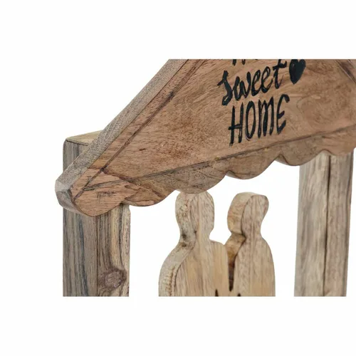 Vista 3 de Figura Decorativa DKD Home Decor Marrón Madera de mango Moderno Familia (30 x 8 x 39 cm)