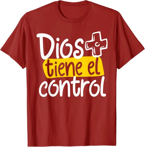 Vista 44 de Regalo Cristiano En Español Christian Spanish Dios Tiene Con Camiseta, Negro