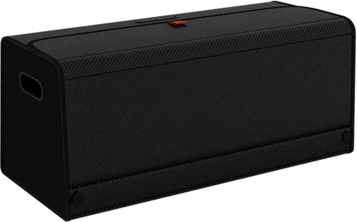 Vista 9 de GMQ Organizador de maletero de automóvil para SUV, organizadores de automóvil y almacenamiento con almacenamiento plegable, tapa magnética de gran