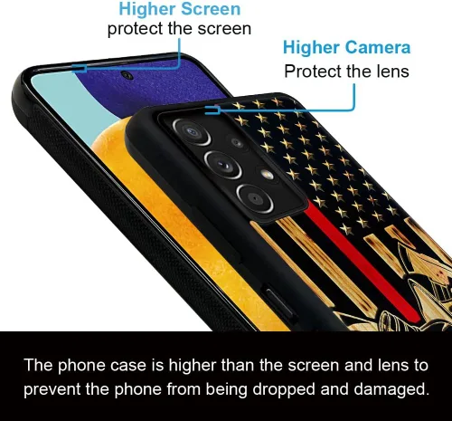 Vista 24 de DAIZAG Funda compatible con Samsung Galaxy A23, protección completa, a prueba de golpes, antiarañazos, funda de poliuretano termoplástico para Arte