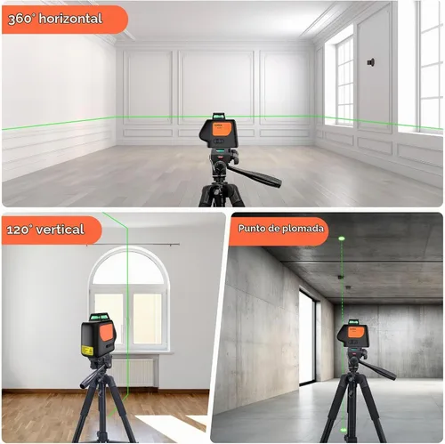 Vista 2 de DOVOH Nivel láser de punto de plomada con trípode, 360 grados, PV-360G-KIT