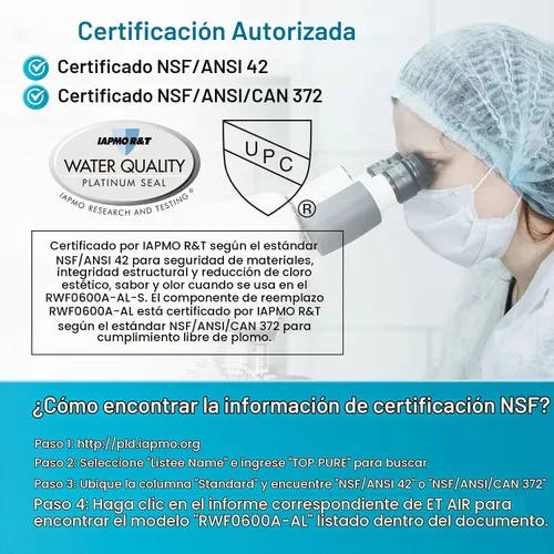 Vista 3 de ICEPURE Alkaline RWF0600A-AL Filtro de agua para refrigerador, reemplazo para GE MWF, MWFA, MWFINT, MWFP, GWF, 46-9991, Kenmore® 9991, WFC1201