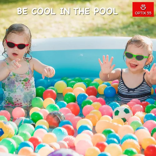 Vista 7 de Optix 55 Gafas de sol para bebé, 100% protección UV, gafas de sol para bebés y niños (edades 0-3 años)