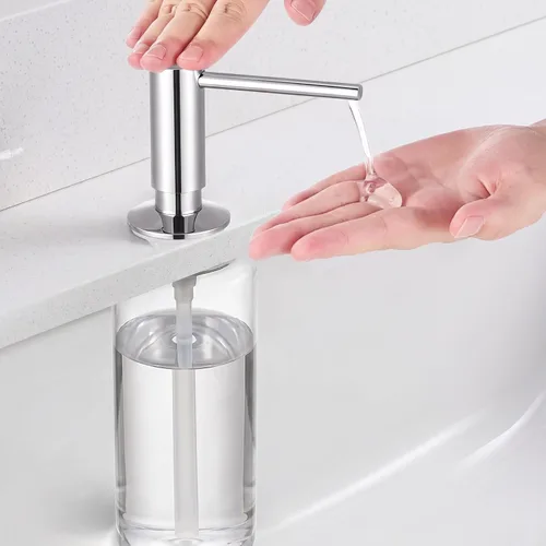 Vista 17 de Dispensador Automático Ajustable de Jabón Sin Contacto, Dispensador de Bomba de Jabón Líquido Sensor Sin Contacto con 4 Niveles Ajustables