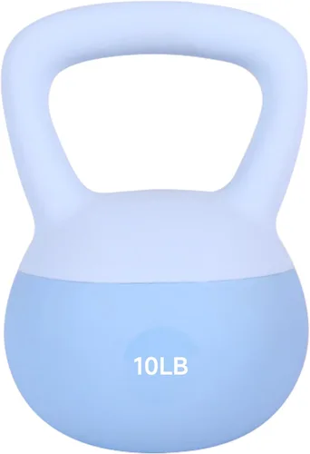 Vista 11 de Leikefitness Pesas rusas suaves, pesas rellenas de arena para mujeres y hombres, pesas rusas suaves y antideslizantes codificadas por